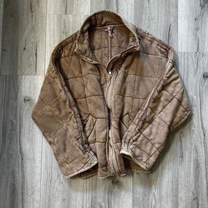 Free People Dolman Quilted Knit Jacket